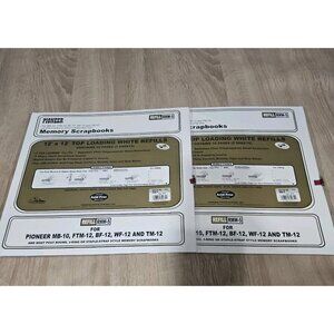 Pioneer  Universal Top-Loading Page Protectors 5 Sheets -12"X12" (Set Of 2)